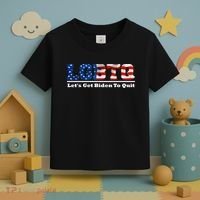 I Support LGBTQ Lets Get Biden To Quit Funny Toddler T-Shirt thumb 3