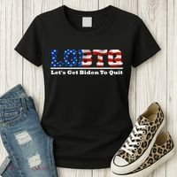 I Support LGBTQ Lets Get Biden To Quit Funny Women's T-Shirt thumb 3