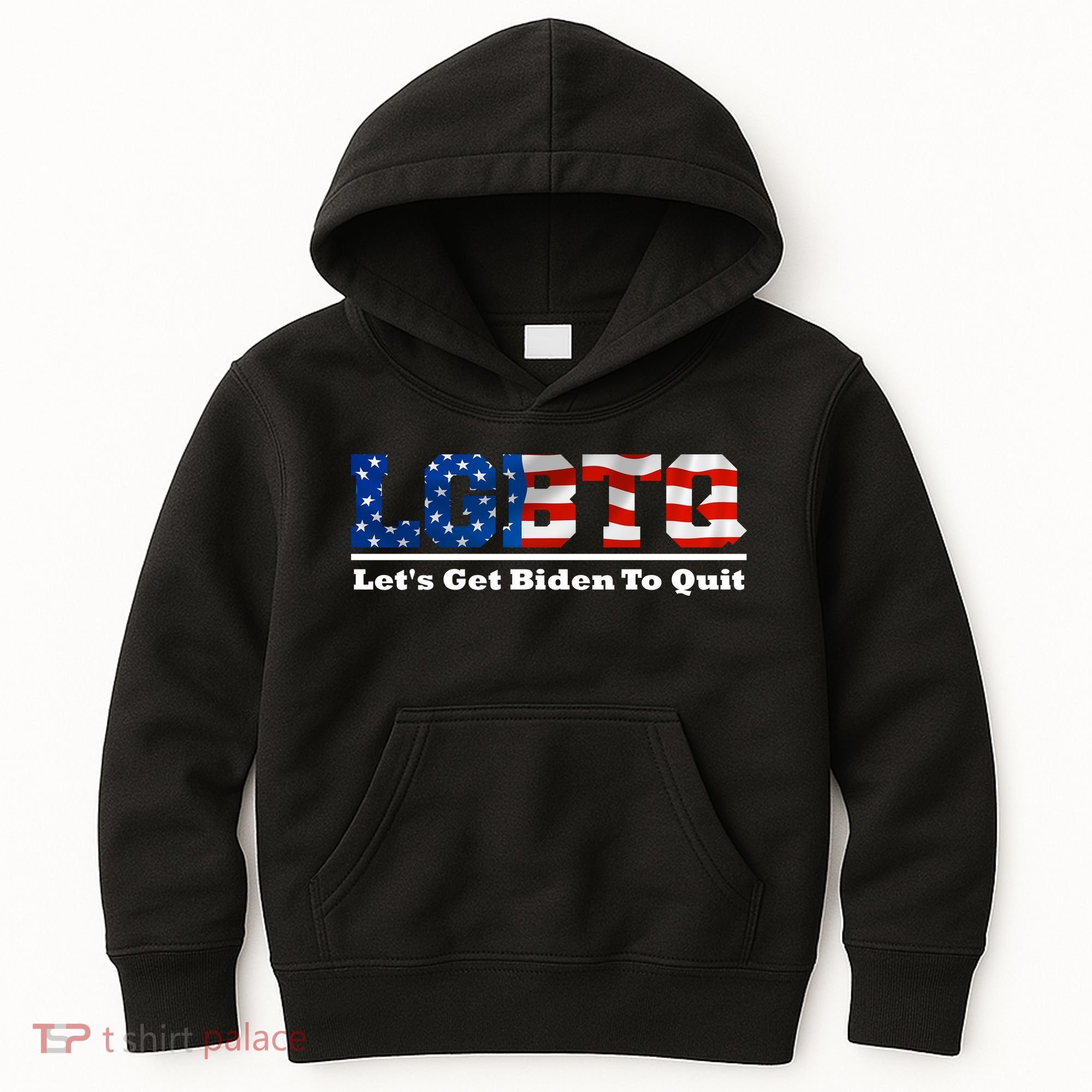 I Support LGBTQ Lets Get Biden To Quit Funny Kids Hoodie
