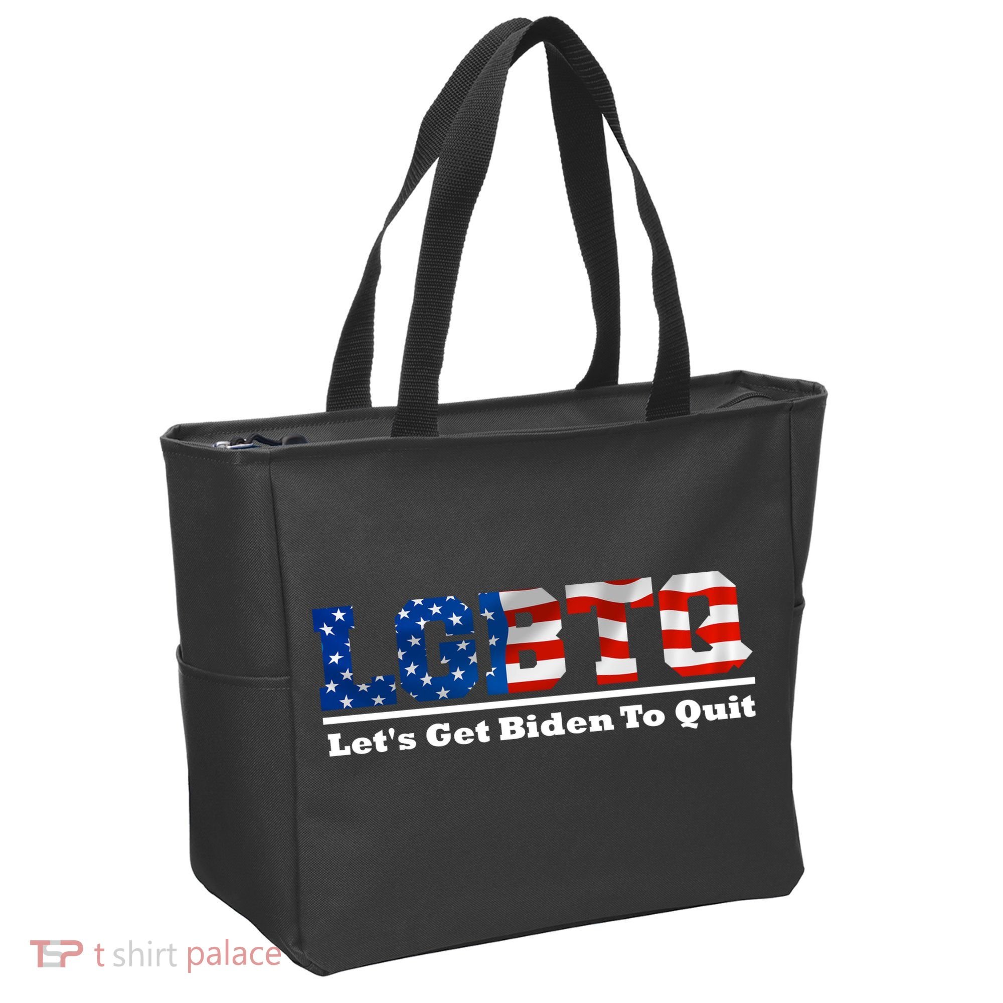 I Support LGBTQ Lets Get Biden To Quit Funny Tote Bag