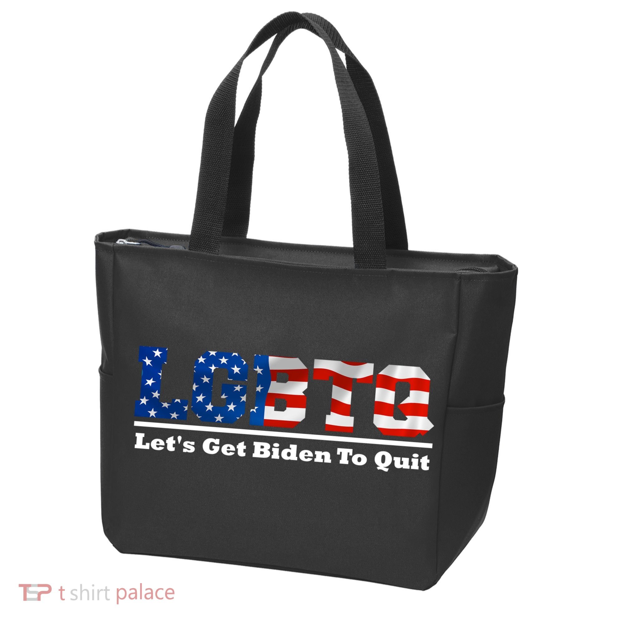 I Support LGBTQ Lets Get Biden To Quit Funny Tote Bag