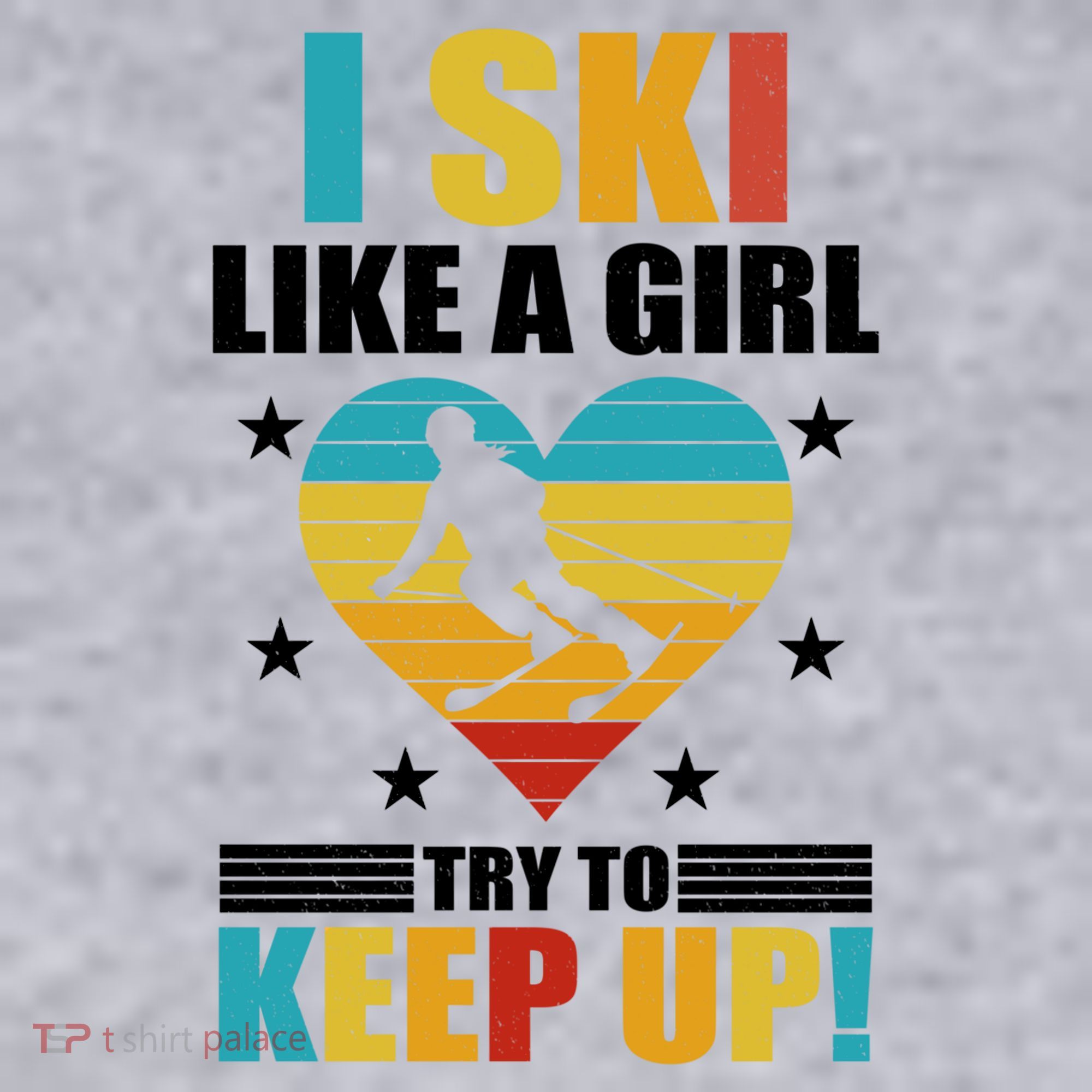 I Ski Like A Try To Keep Up Cross Country Skiing Winter Gift Women's Sweatshirt
