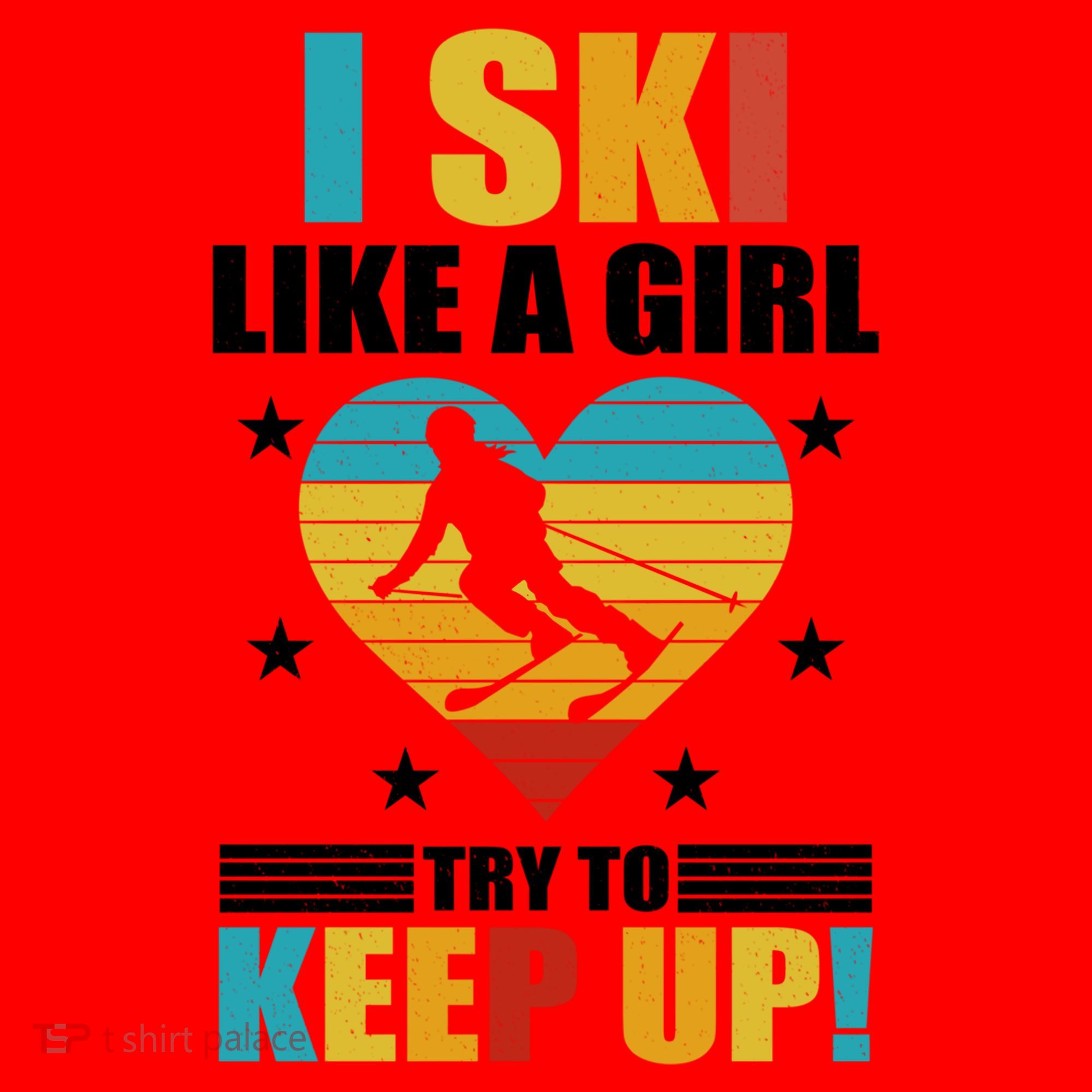 I Ski Like A Try To Keep Up Cross Country Skiing Winter Gift Santa Hat