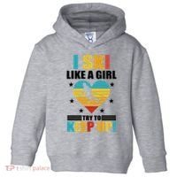 I Ski Like A Try To Keep Up Cross Country Skiing Winter Gift Toddler Hoodie thumb 0