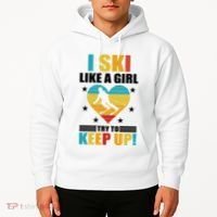 I Ski Like A Try To Keep Up Cross Country Skiing Winter Gift Hoodie thumb 2