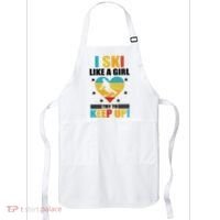 I Ski Like A Try To Keep Up Cross Country Skiing Winter Gift Apron thumb 0