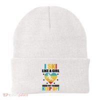 I Ski Like A Try To Keep Up Cross Country Skiing Winter Gift Beanie thumb 0