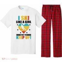 I Ski Like A Try To Keep Up Cross Country Skiing Winter Gift Pajama Set thumb 0