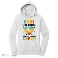 I Ski Like A Try To Keep Up Cross Country Skiing Winter Gift Women's Hoodie thumb 0
