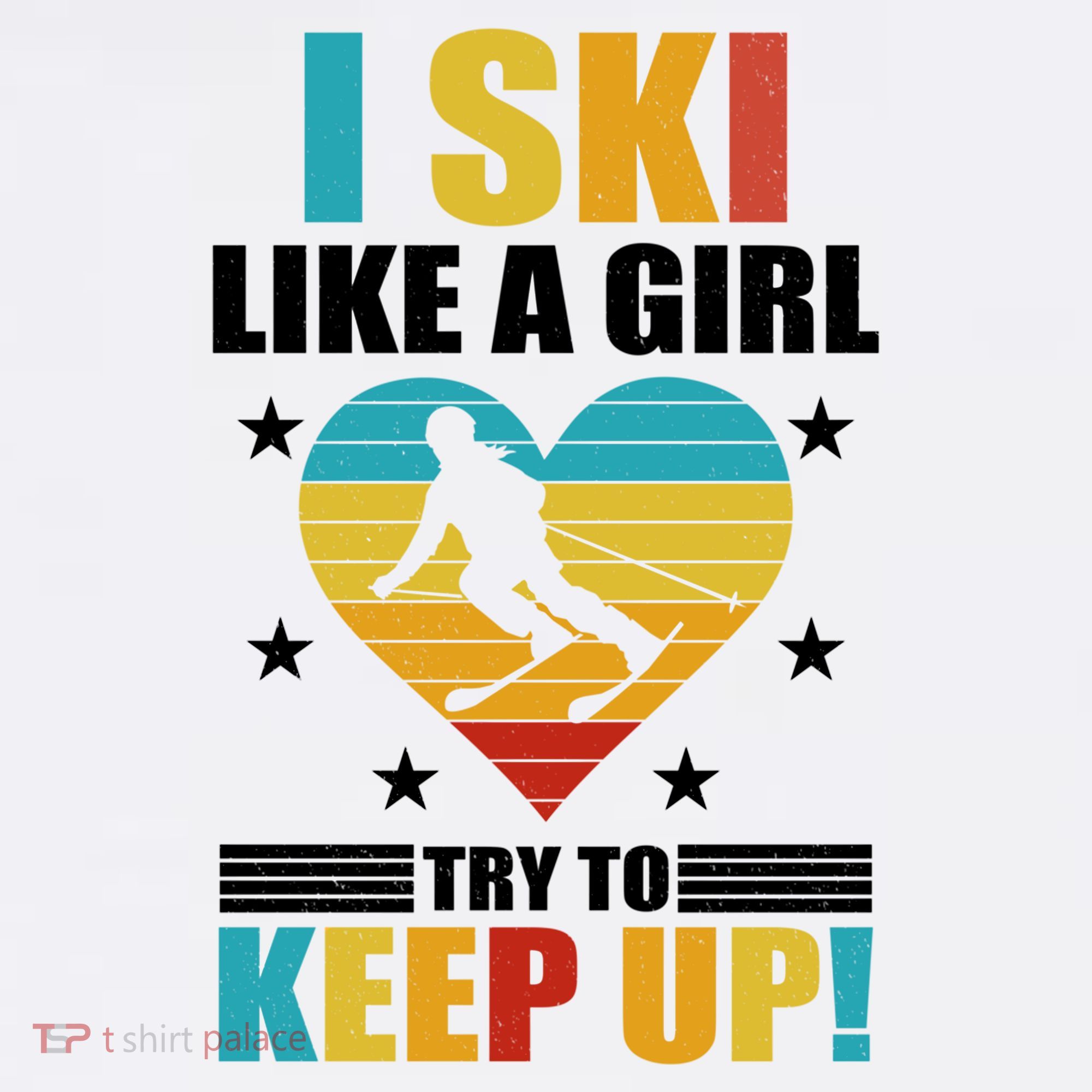 I Ski Like A Try To Keep Up Cross Country Skiing Winter Gift Women's Hoodie
