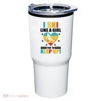 I Ski Like A Try To Keep Up Cross Country Skiing Winter Gift Tumbler thumb 0