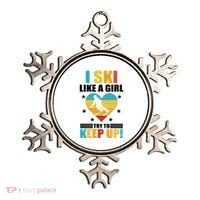 I Ski Like A Try To Keep Up Cross Country Skiing Winter Gift Ornament thumb 0
