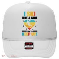 I Ski Like A Try To Keep Up Cross Country Skiing Winter Gift Hat thumb 0
