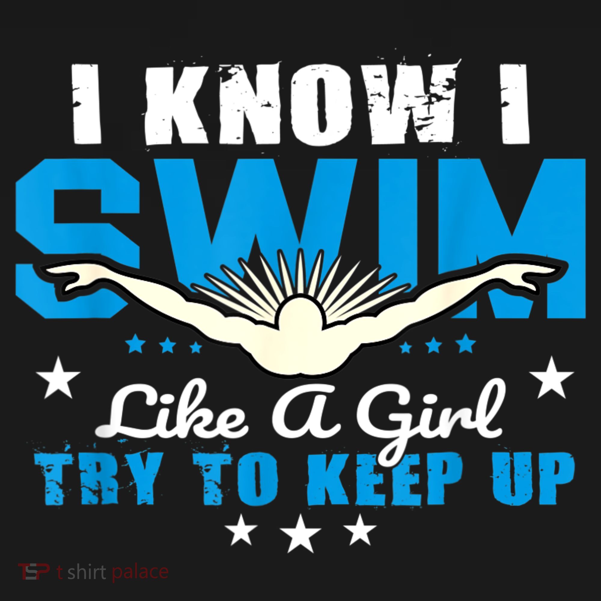 I Swim Like A Girl Try To Keep Up Swimmers Swim Sport Bucket Hat