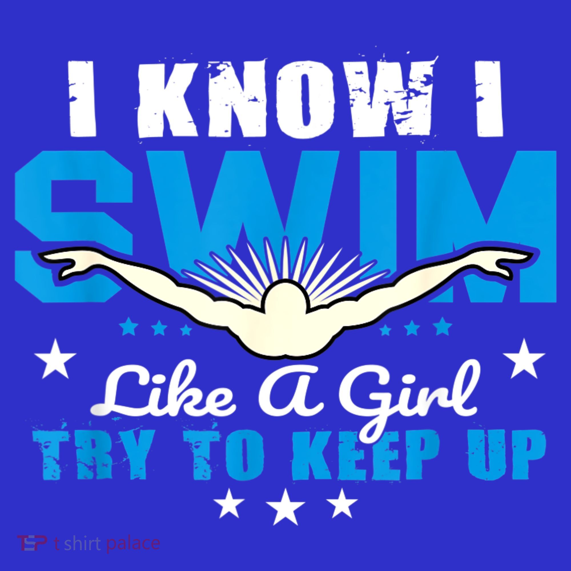 I Swim Like A Girl Try To Keep Up Swimmers Swim Sport Mousepad