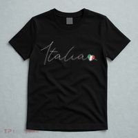Italia Simple Love Italian Flag Heart On Italy T-Shirt thumb 5
