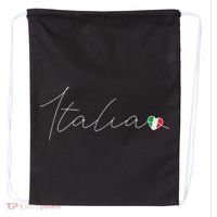 Italia Simple Love Italian Flag Heart On Italy Drawstring Bag thumb 0
