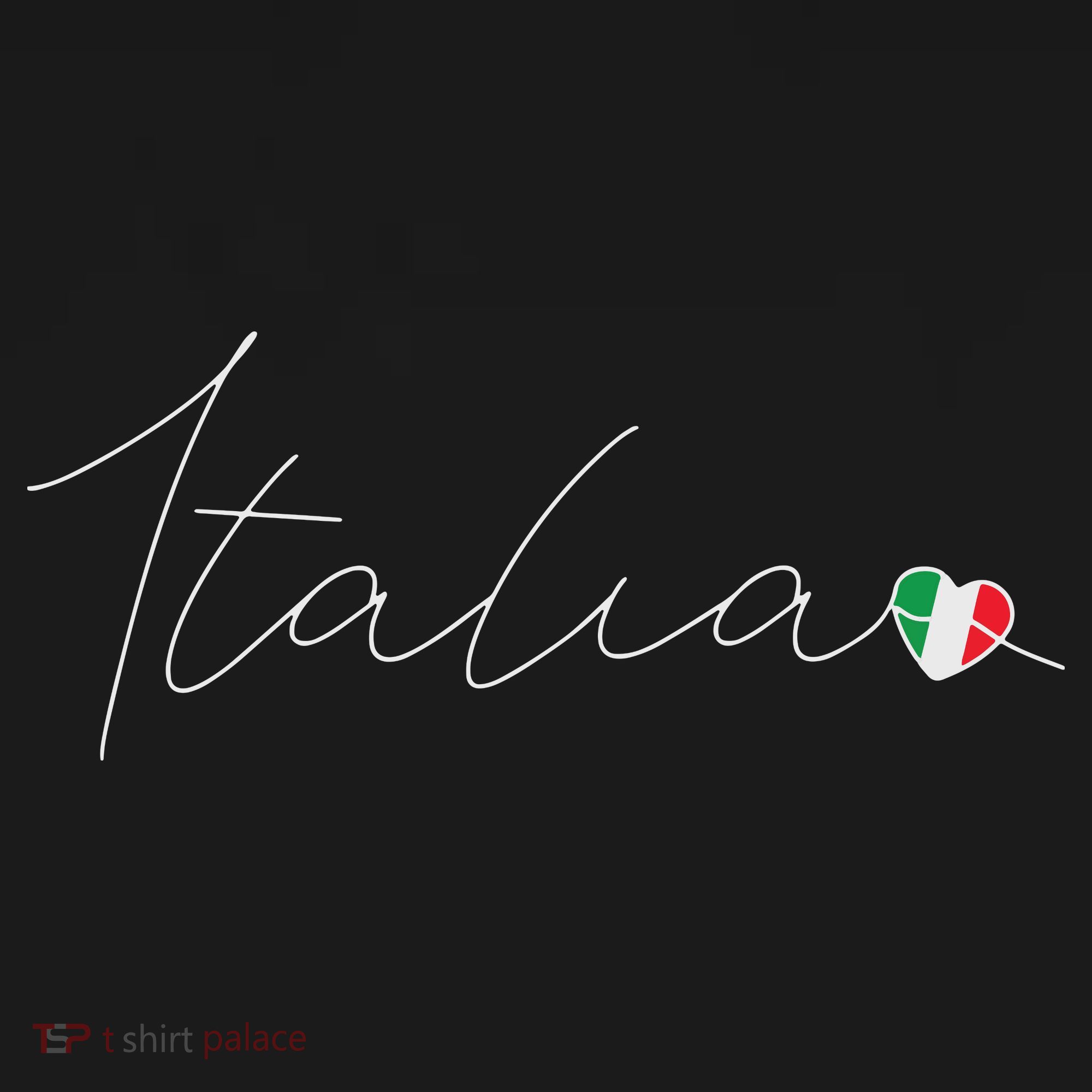 Italia Simple Love Italian Flag Heart On Italy Women's Hoodie