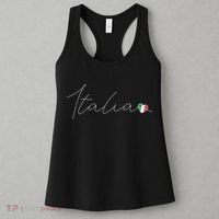 Italia Simple Love Italian Flag Heart On Italy Women's Tank Top thumb 3