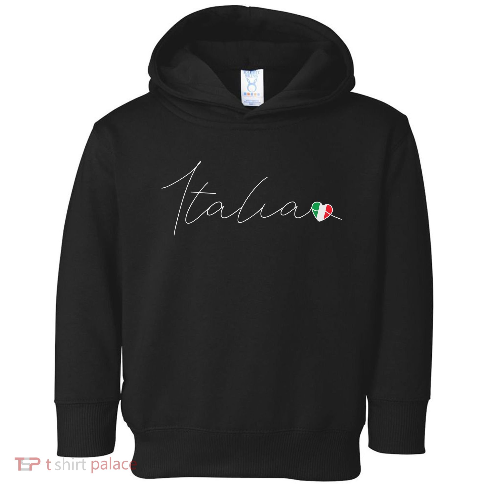 Italia Simple Love Italian Flag Heart On Italy Toddler Hoodie