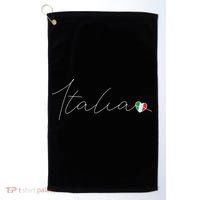 Italia Simple Love Italian Flag Heart On Italy Golf Towel thumb 0