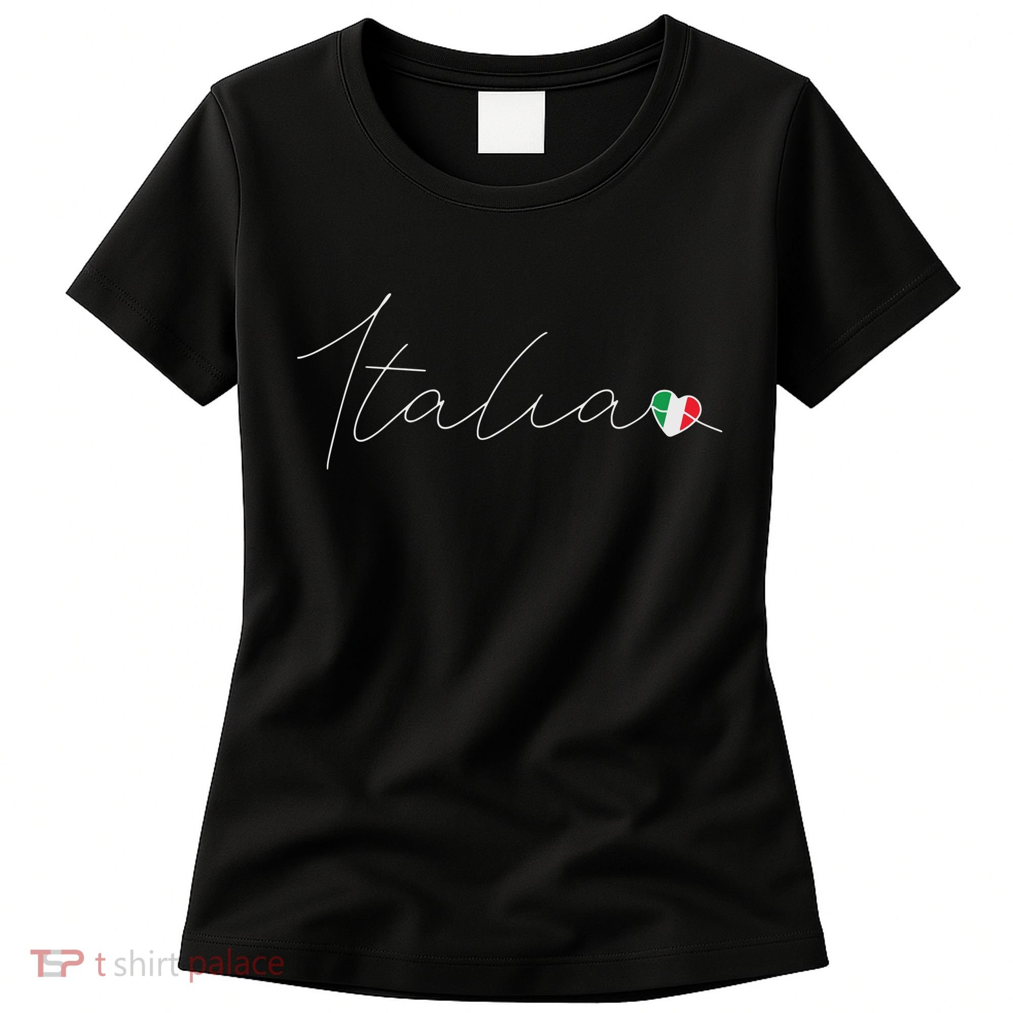 Italia Simple Love Italian Flag Heart On Italy Women's T-Shirt