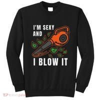IM Sexy Leaf Blowing Blower Quote Humor Joke Yard Garden Sweatshirt thumb 0