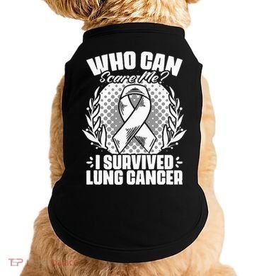 I Survived Lung Cancer Warrior Support Lung Cancer Survivor Doggie Tank