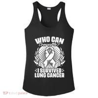 I Survived Lung Cancer Warrior Support Lung Cancer Survivor Ladies PosiCharge Competitor Racerback Tank thumb 0