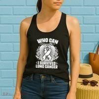I Survived Lung Cancer Warrior Support Lung Cancer Survivor Women's Tank Top thumb 2
