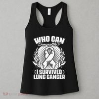 I Survived Lung Cancer Warrior Support Lung Cancer Survivor Women's Tank Top thumb 3