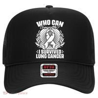 I Survived Lung Cancer Warrior Support Lung Cancer Survivor Hat thumb 0