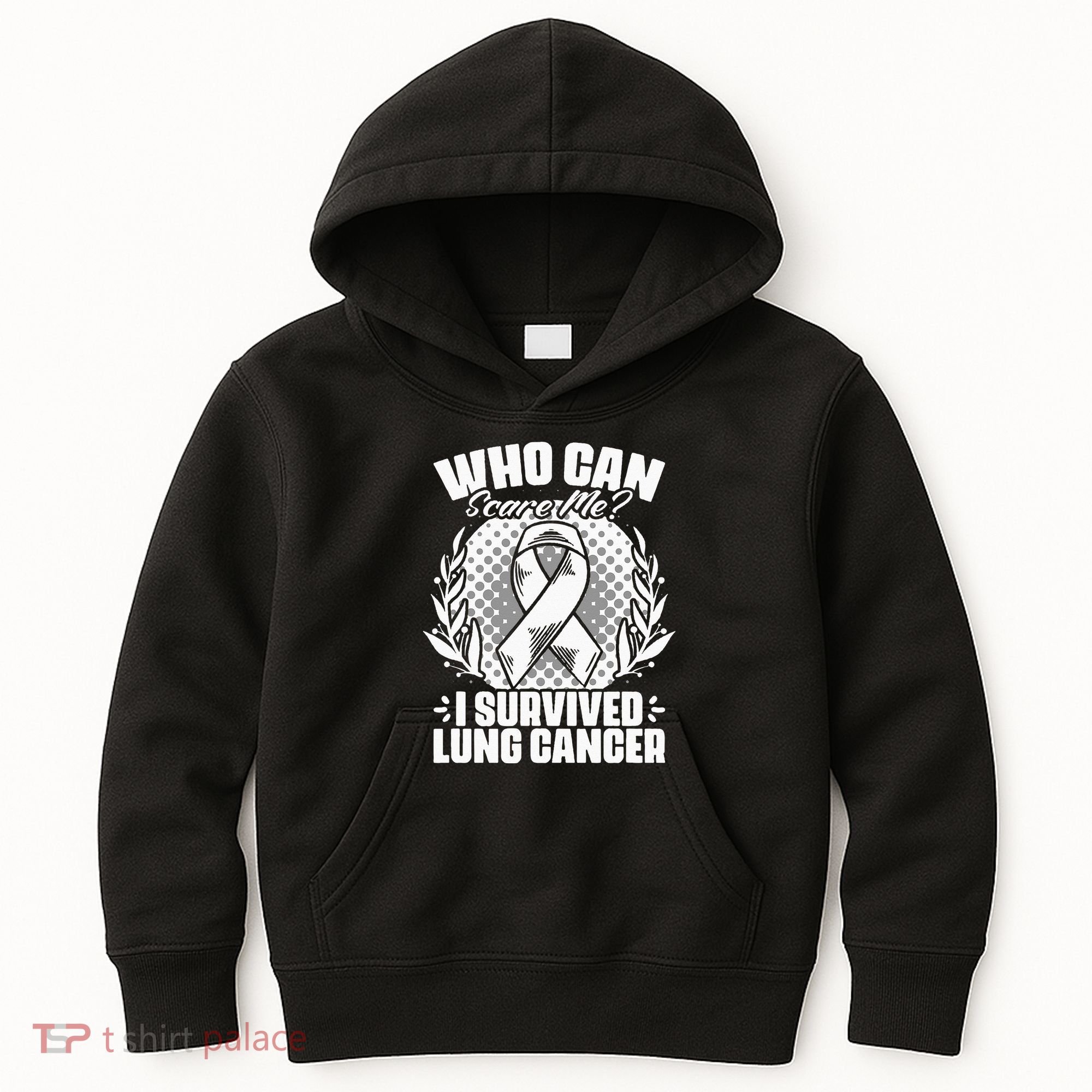 I Survived Lung Cancer Warrior Support Lung Cancer Survivor Kids Hoodie