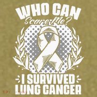 I Survived Lung Cancer Warrior Support Lung Cancer Survivor Garment-Dyed Women's Muscle Tee thumb 6