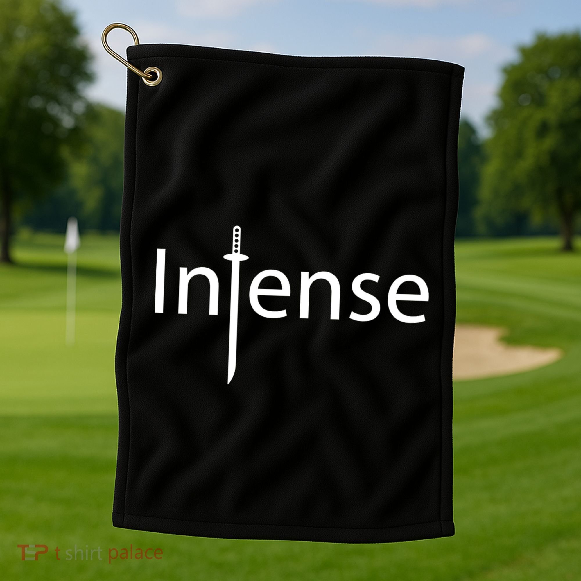 Intense Sword Logo Golf Towel