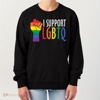 I Support Lgbtq Women's Sweatshirt thumb 0
