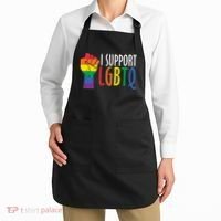 I Support Lgbtq Apron thumb 2