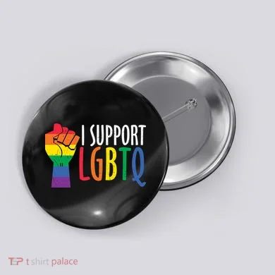 I Support Lgbtq Button