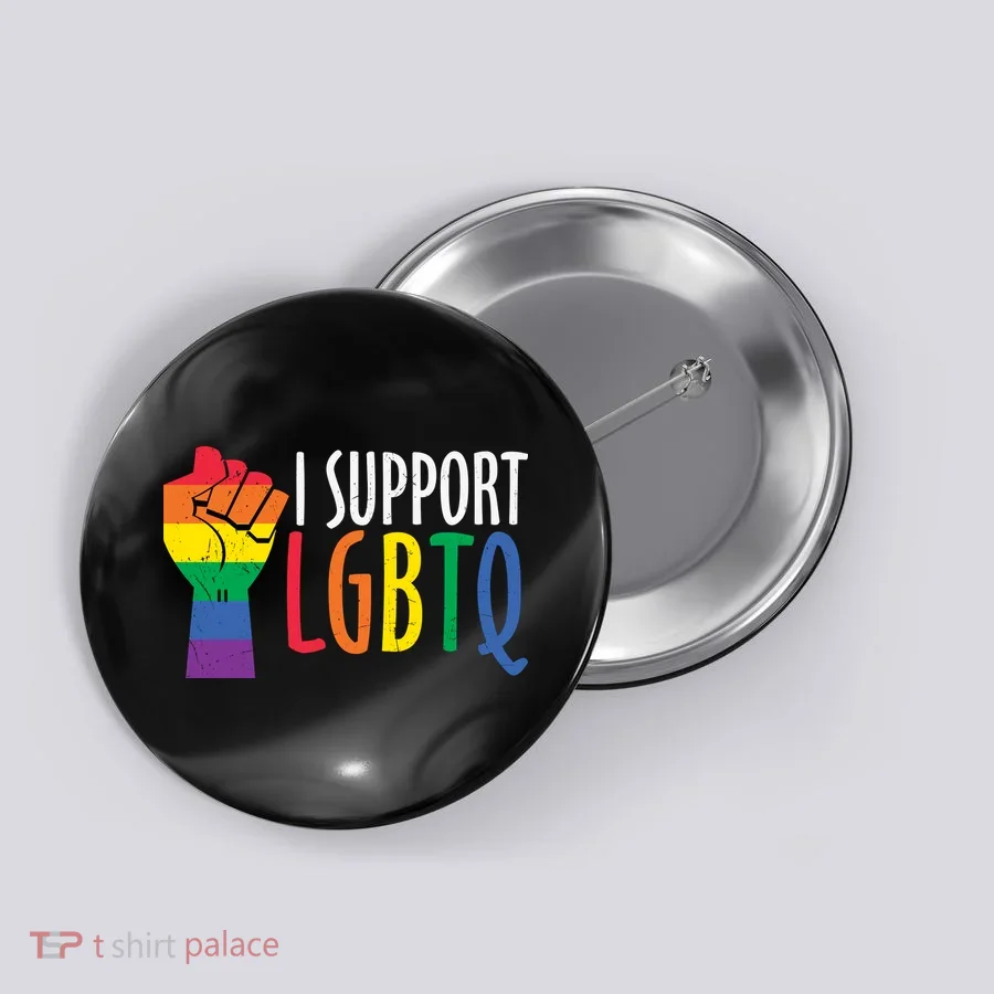 I Support Lgbtq Button