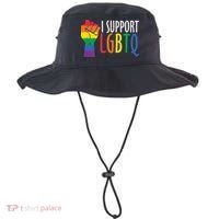 I Support Lgbtq Bucket Hat thumb 0