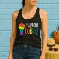 I Support Lgbtq Women's Tank Top thumb 2