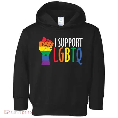 I Support Lgbtq Toddler Hoodie