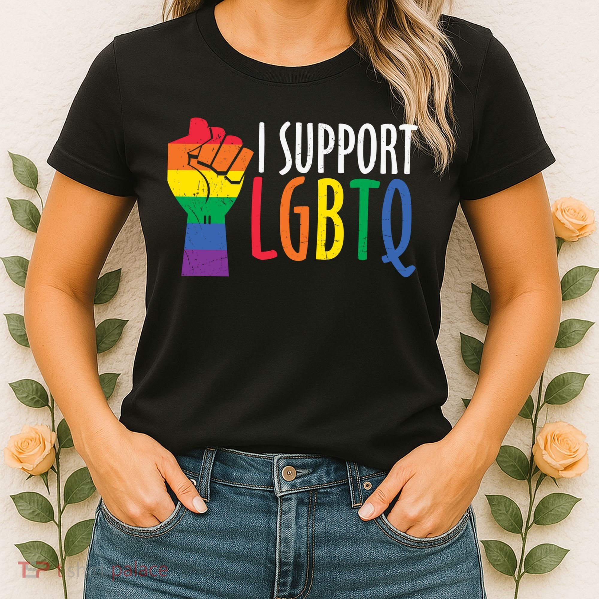 I Support Lgbtq Women's T-Shirt