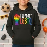 I Support Lgbtq Kids Hoodie thumb 2