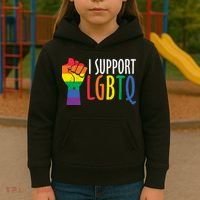 I Support Lgbtq Kids Hoodie thumb 3