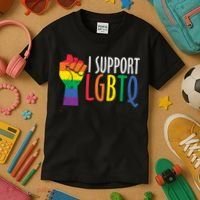 I Support Lgbtq Kids T-Shirt thumb 3
