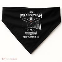 I Saw Mothman In Point Pleasant West Virginia Cryptid USA-Made Doggie Bandana thumb 0