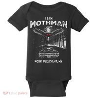 I Saw Mothman In Point Pleasant West Virginia Cryptid Baby Bodysuit thumb 0