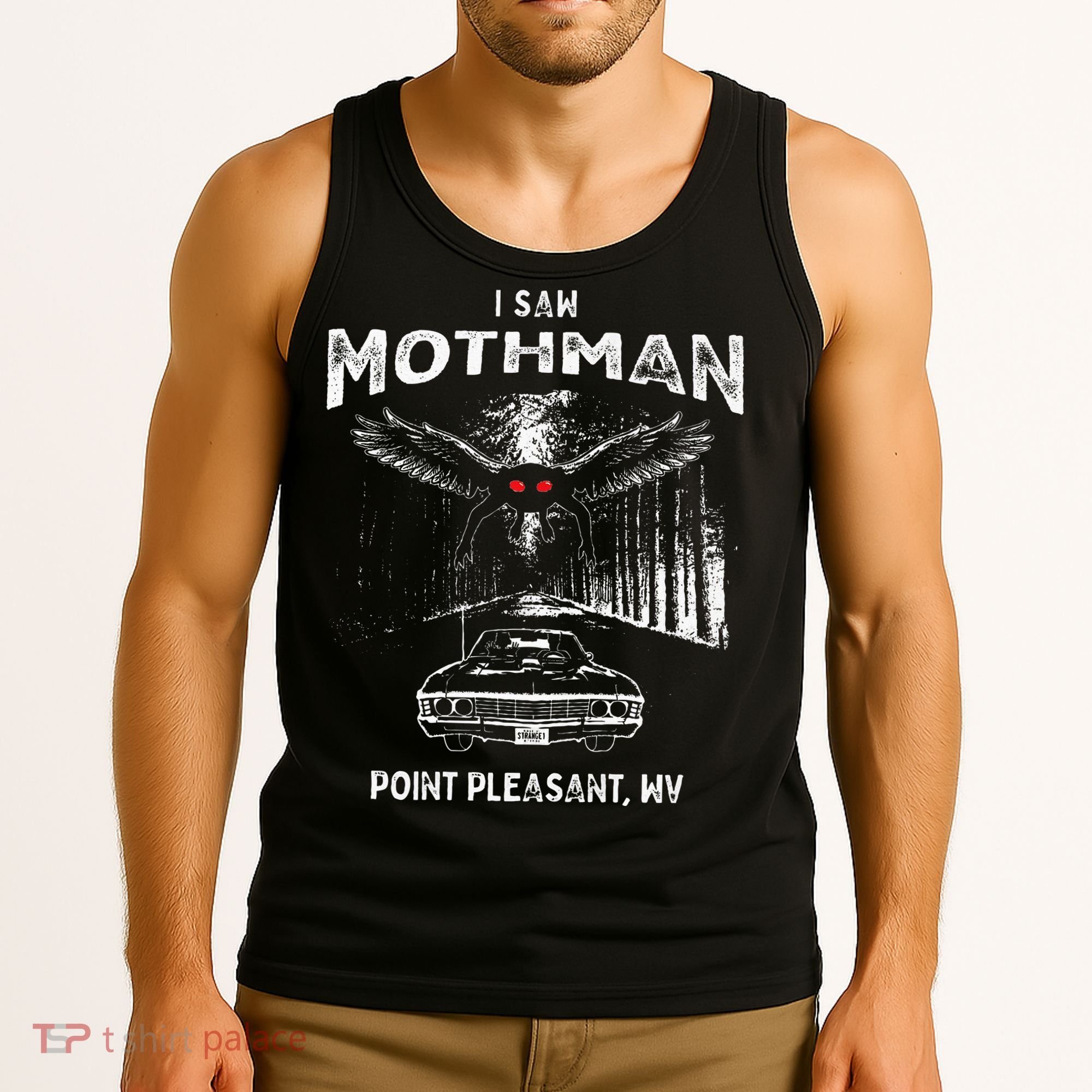 I Saw Mothman In Point Pleasant West Virginia Cryptid Tank Top