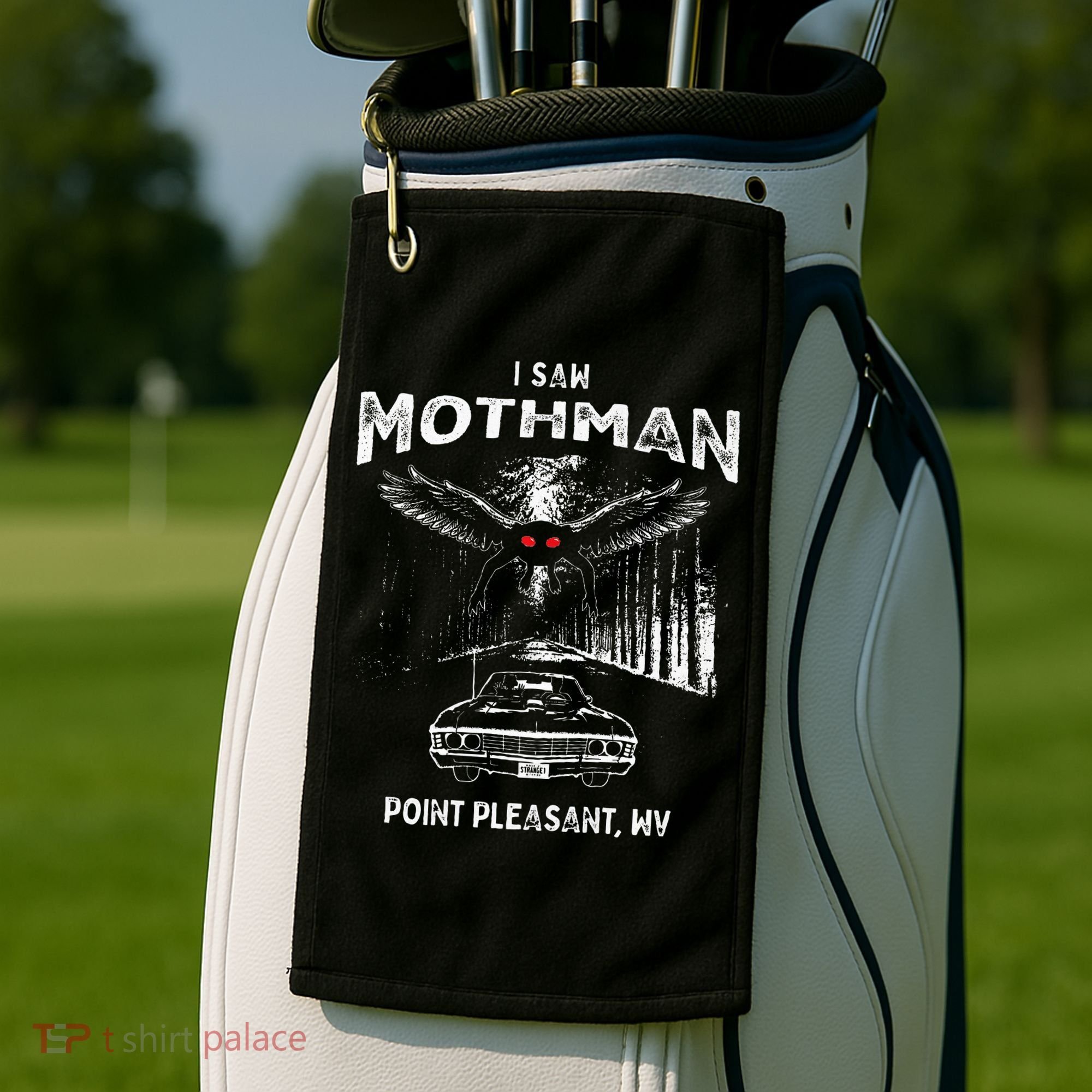 I Saw Mothman In Point Pleasant West Virginia Cryptid Golf Towel